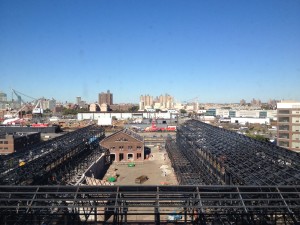 Construction site for the New Lab at the Brooklyn Navy Yard